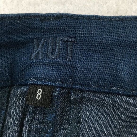 Kut Womens Shorts Blue 8 Mid Rise Casual 4.5 Inch Inseam Outdoor Pockets Comfort - Picture 8 of 8